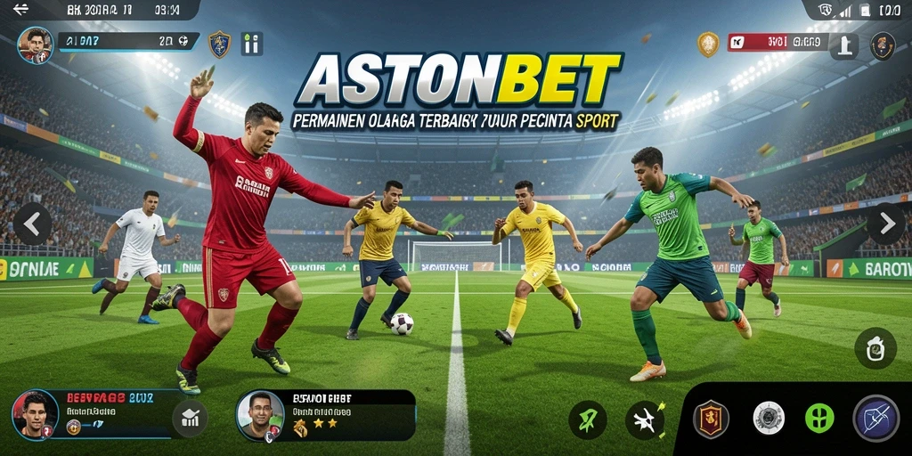 Tangkapan layar dari gameplay ASTONBET yang menunjukkan berbagai olahraga.