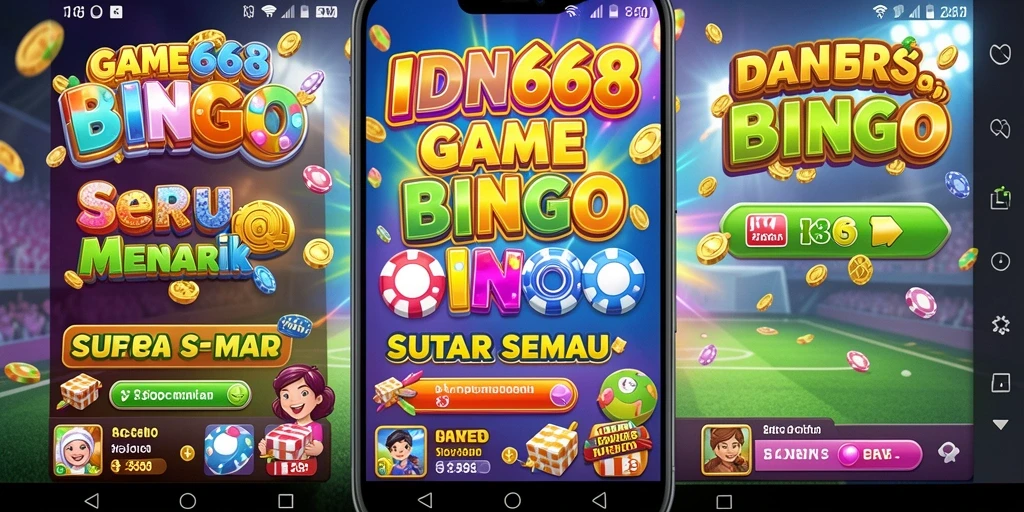 Screenshot dari gameplay seru IDN668 yang menampilkan suasana Bingo.