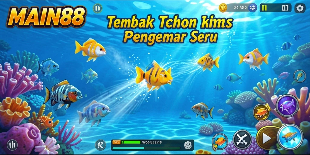 Tampilan menarik dari gameplay Tembak Ikan di MAIN88.