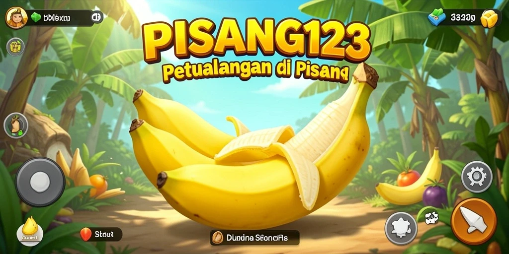Gameplay seru PISANG123 dengan karakter petualang.